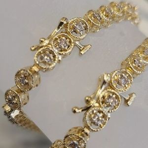 14k YG 18.5G diamonds Necklace or Bracelets